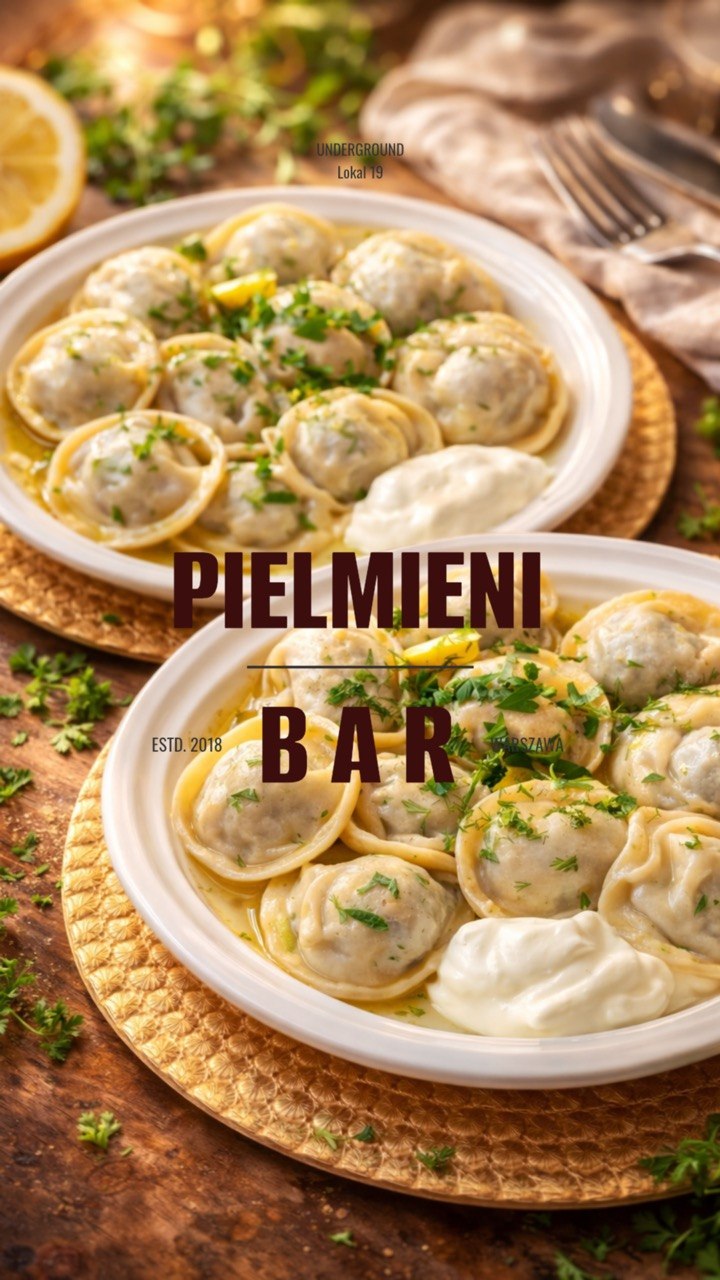 Pielmieni na talerzu